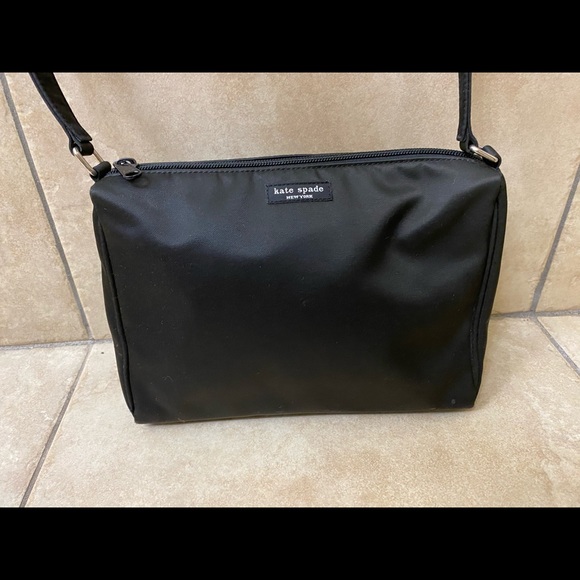 kate spade Handbags - Kate Spade Black Fabric Nylon Handbag Vintage
